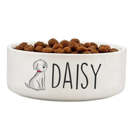 Personalised Scribble Ceramic Dog Bowl 14cm: 4 - Pet Products By Gift Moments