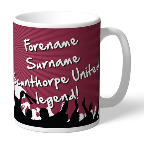 Personalised Scunthorpe United FC Legend Mug: 1 - Mugs By Scunthorpe United