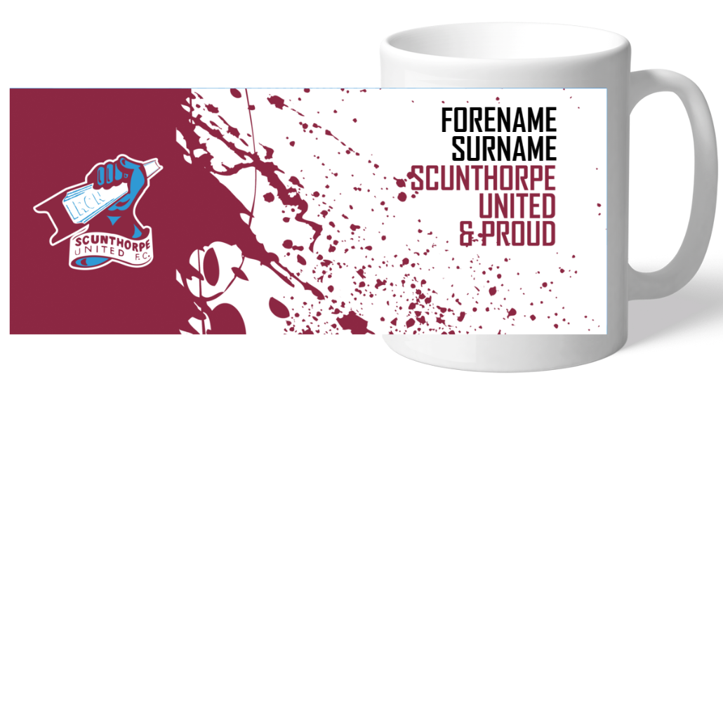 Personalised Scunthorpe United FC Mug: 2 - Mugs By Scunthorpe United