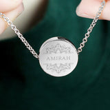 Personalised Ramadan Disc Necklace with Gift Box: 2 - Necklaces By Gift Moments