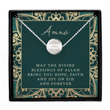 Personalised Ramadan Disc Necklace with Gift Box: 4 - Necklaces By Gift Moments