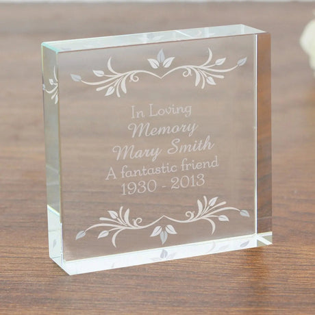 Personalised Crystal Token for Loved Ones: 1 - Crystal Tokens By Gift Moments