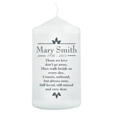 Personalised ’Those We Love’ Pillar Candle: 3 - Candles By Gift Moments