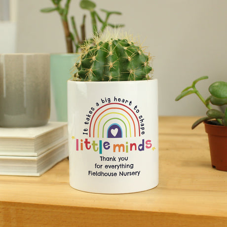 Personalised Little Minds Ceramic Storage Pot: 1 - Storage By Gift Moments