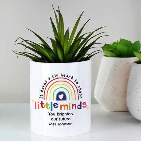 Personalised Little Minds Ceramic Storage Pot: 6 - Storage By Gift Moments