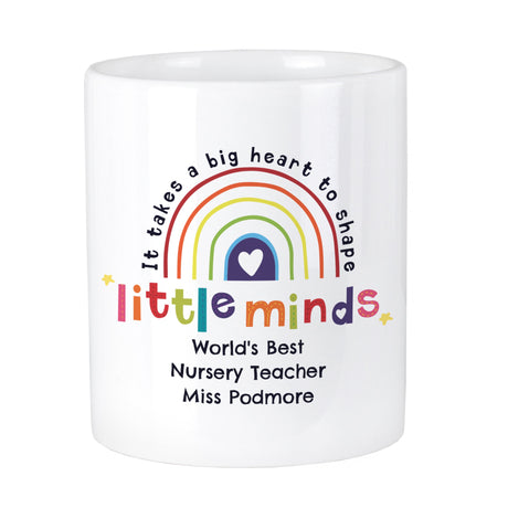 Personalised Little Minds Ceramic Storage Pot: 5 - Storage By Gift Moments