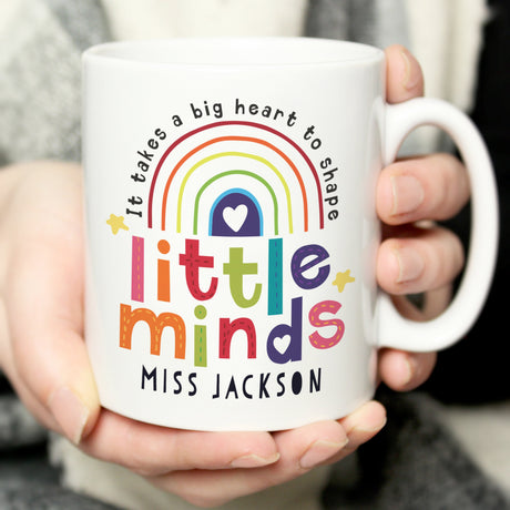 Personalised Little Minds Teacher Mug: 2 - Mugs By Gift Moments