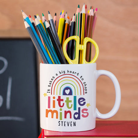 Personalised Little Minds Teacher Mug: 3 - Mugs By Gift Moments