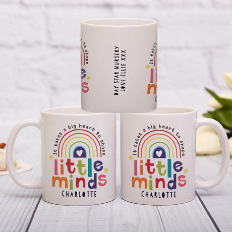 Personalised Little Minds Teacher Mug: 1 - Mugs By Gift Moments