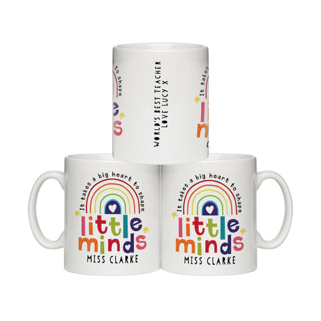 Personalised Little Minds Teacher Mug: 6 - Mugs By Gift Moments