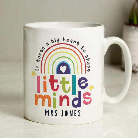 Personalised Little Minds Teacher Mug: 5 - Mugs By Gift Moments