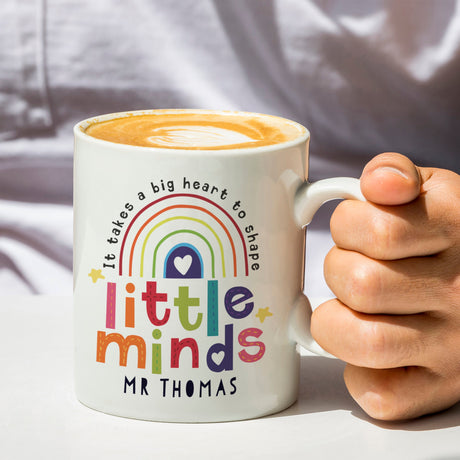 Personalised Little Minds Teacher Mug: 4 - Mugs By Gift Moments