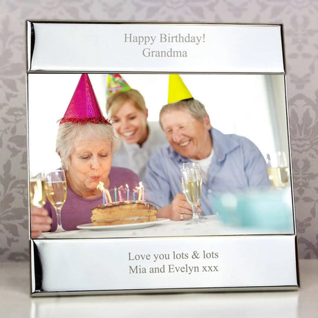 Personalised Silver 6x4 Photo Frame: 1 - Photo Frames By Gift Moments