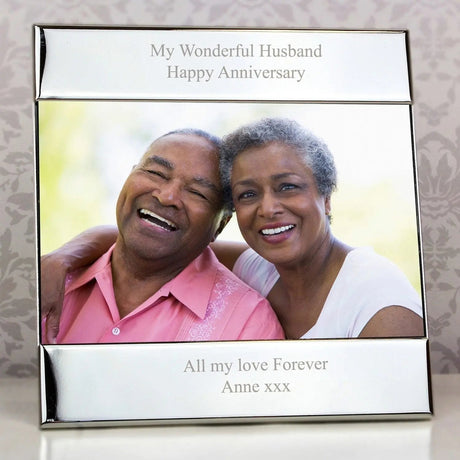 Personalised Silver 6x4 Photo Frame: 2 - Photo Frames By Gift Moments