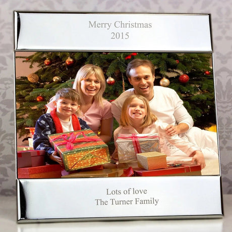 Personalised Silver 6x4 Photo Frame: 3 - Photo Frames By Gift Moments