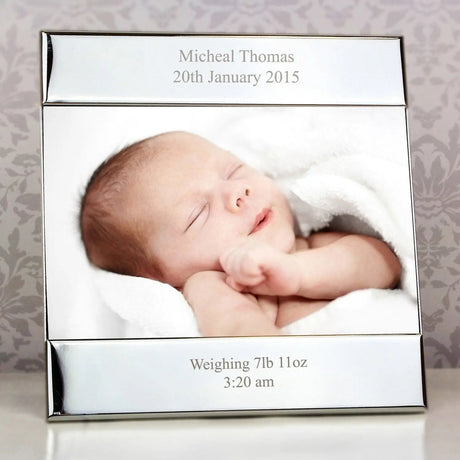 Personalised Silver 6x4 Photo Frame: 5 - Photo Frames By Gift Moments