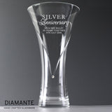 Personalised Hand Cut Diamante Heart Vase: 1 - Vases By Gift Moments