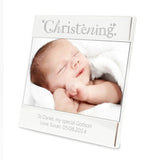 Personalised Silver Christening Photo Frame 6x4: 2 - Photo Frames By Gift Moments