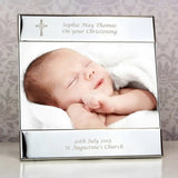 Personalised Silver Cross Photo Frame 6x4: 1 - Photo Frames By Gift Moments