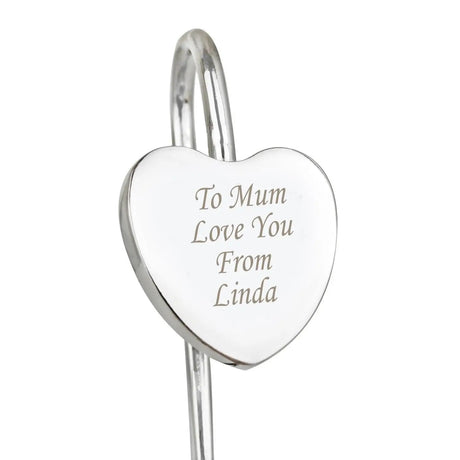 Personalised Silver Heart Bookmark: 3 - Bookmarks By Gift Moments