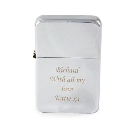 Personalised Silver Lighter: 3 - Smoking Accessories By Gift Moments