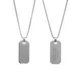 Personalised Silver Luxury Men’s Dog Tag Necklace: 7 - Necklaces By Gift Moments