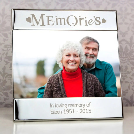 Personalised Silver Memories Photo Frame 6x4: 1 - Photo Frames By Gift Moments