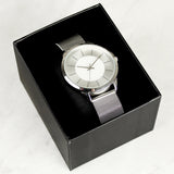 Personalised Silver Mesh Strap Watch: 4 - Watches By Gift Moments