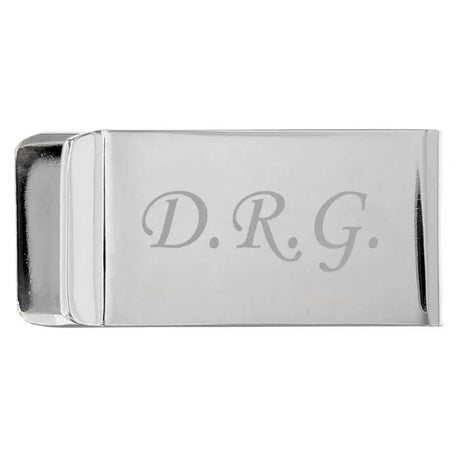 Personalised Silver Plated Money Clip: 4 - Wallets & Money Clips By Gift Moments