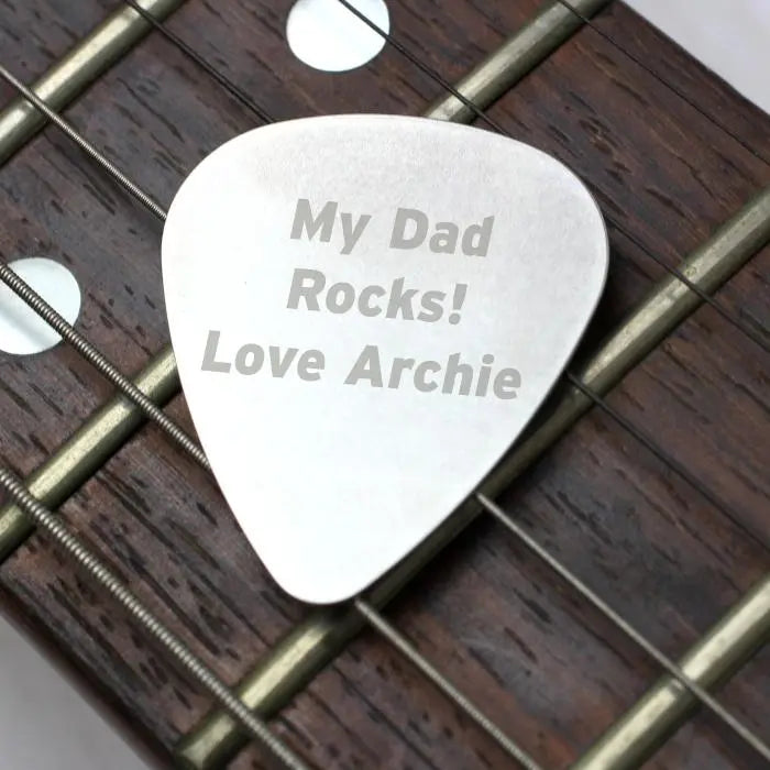 Personalised Silver Plectrum: 1 - Keepsakes By Gift Moments