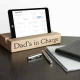 Personalised Welsh Ash Tablet Holder: 2 - Block - Tech Accessories By Gift Moments