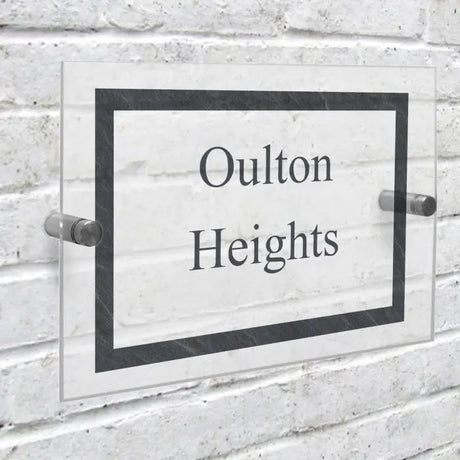 Personalised Slate Effect Acrylic House Sign: 4 - House Signs By Gift Moments