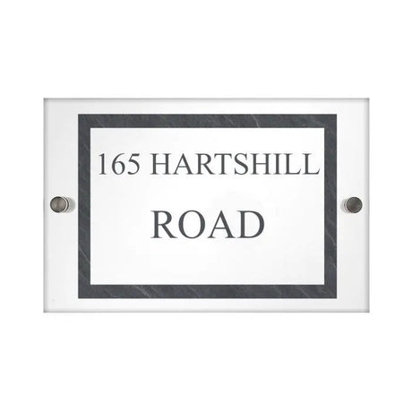 Personalised Slate Effect Acrylic House Sign: 5 - House Signs By Gift Moments