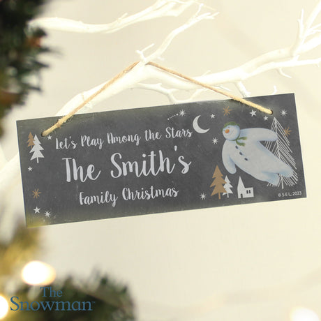 Personalised The Snowman Slate Plaque: 1 - Signs & Plaques By The Snowman