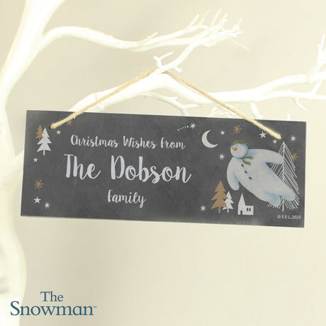 Personalised The Snowman Slate Plaque: 2 - Signs & Plaques By The Snowman