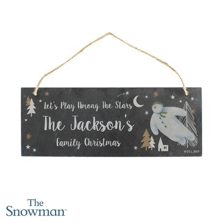 Personalised The Snowman Slate Plaque: 5 - Signs & Plaques By The Snowman