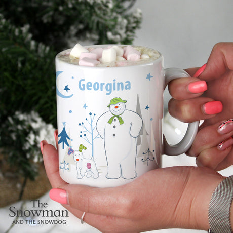 Personalised Snowman and Snowdog Ceramic Mug: 5 - Mugs By The Snowman