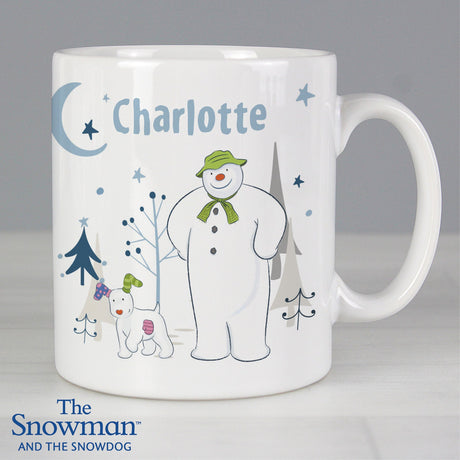 Personalised Snowman and Snowdog Ceramic Mug: 4 - Mugs By The Snowman