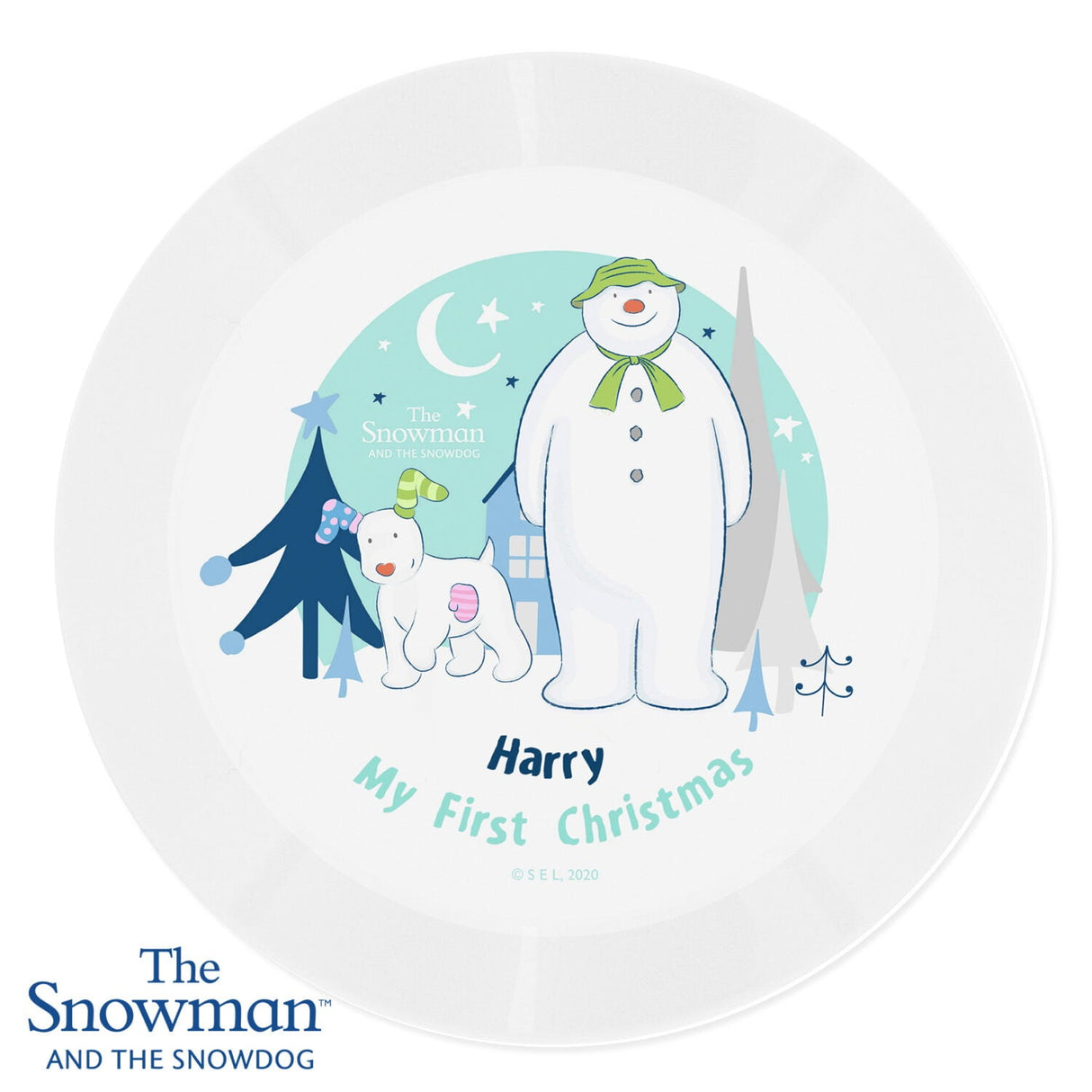 Personalised The Snowman and Snowdog Plate: 2 - Tableware By The Snowman