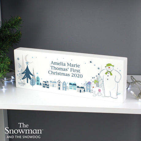 Personalised The Snowman and the Snowdog Sign: 1 - Christmas Decorations By The Snowman