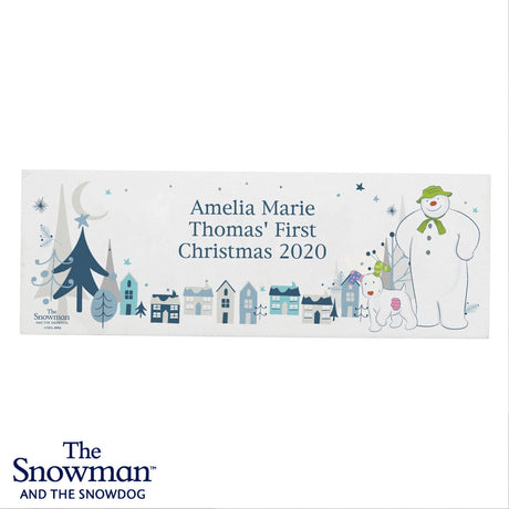 Personalised The Snowman and the Snowdog Sign: 3 - Christmas Decorations By The Snowman