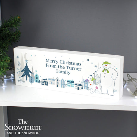 Personalised The Snowman and the Snowdog Sign: 2 - Christmas Decorations By The Snowman