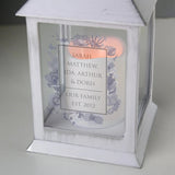 Personalised Soft Watercolour White Lantern: 3 - LED Lighting By Gift Moments