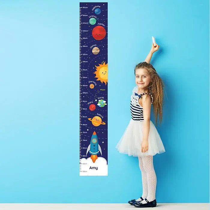 Personalised Solar System Growth Chart: 2 - Height Charts By Gift Moments