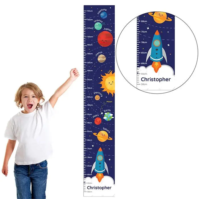 Personalised Solar System Growth Chart: 6 - Height Charts By Gift Moments