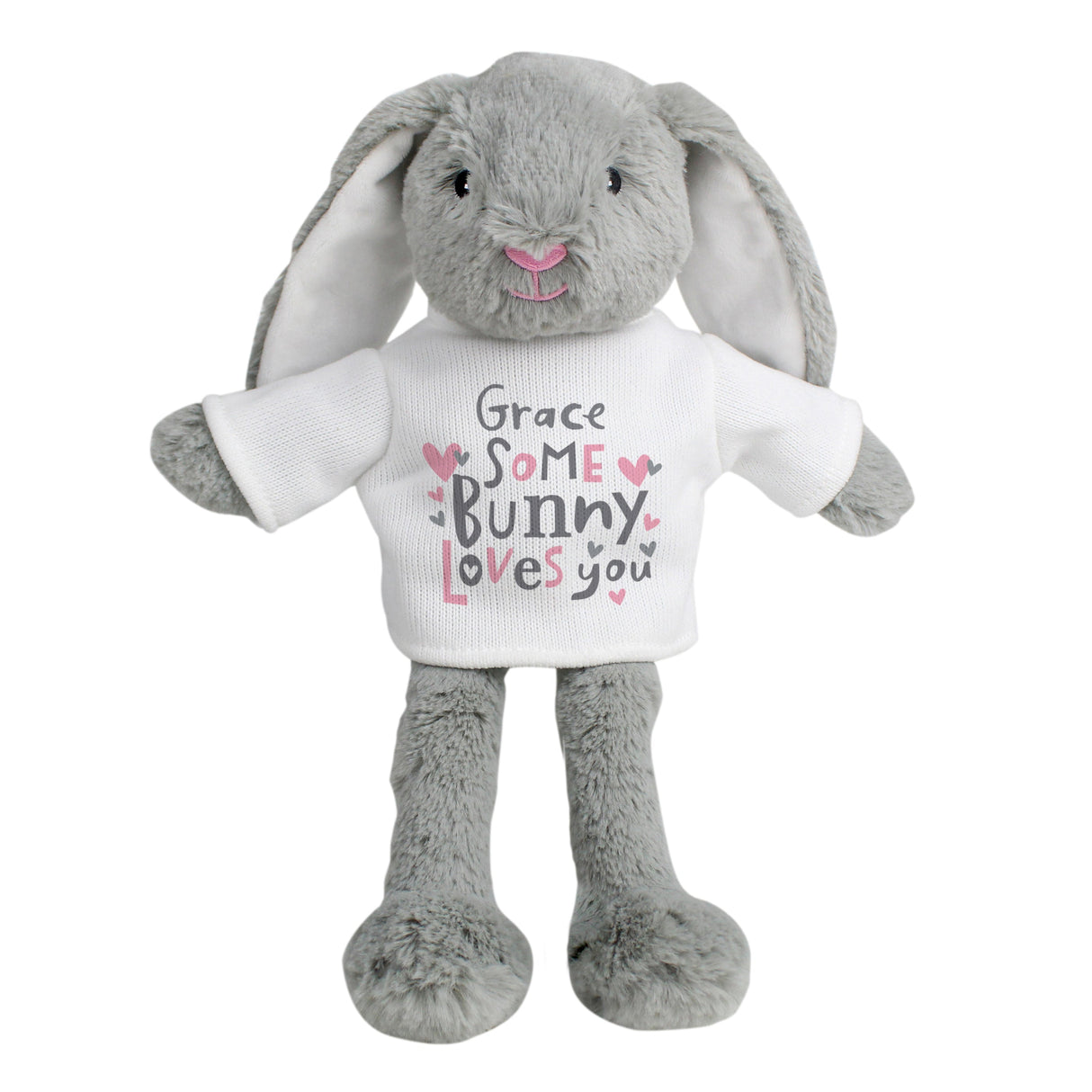 Personalised Some Bunny Loves You Plush Rabbit: 4 - Teddy Bears & Soft Toys By Gift Moments