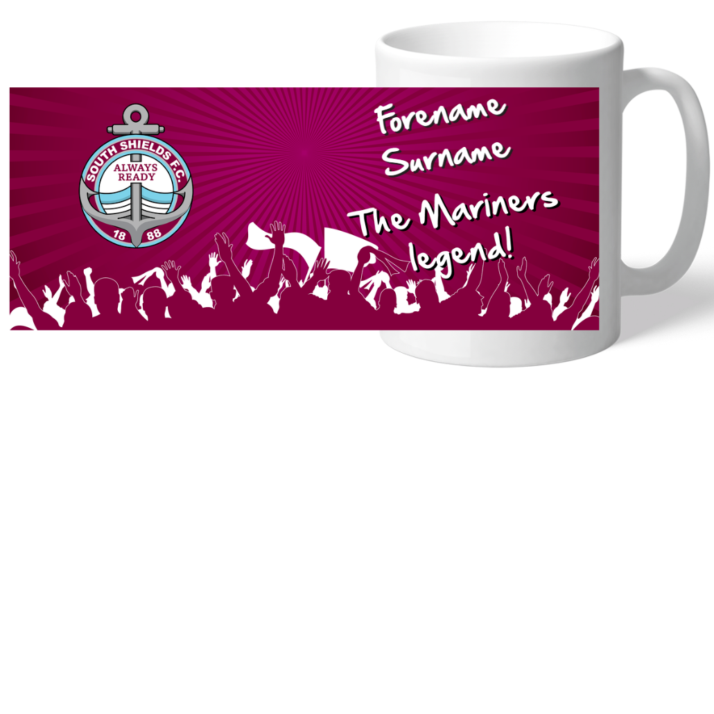 Personalised South Shields FC Legend Mug: 2 - Mugs By South Shields