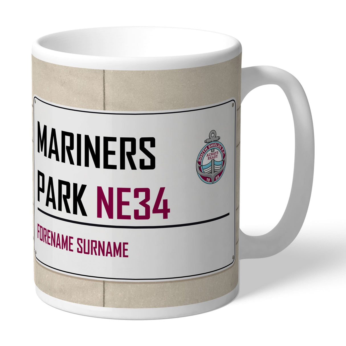 Personalised South Shields FC Mug: 1 - Mugs By South Shields