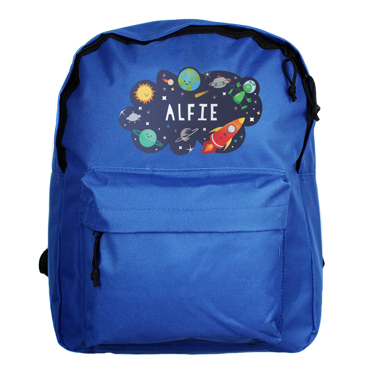 Personalised Space Blue Kids Backpack: 5 - Kids Bags By Gift Moments