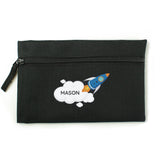 Personalised Space Rocket Pencil Case: 5 - Pencil Cases & Sets By Gift Moments